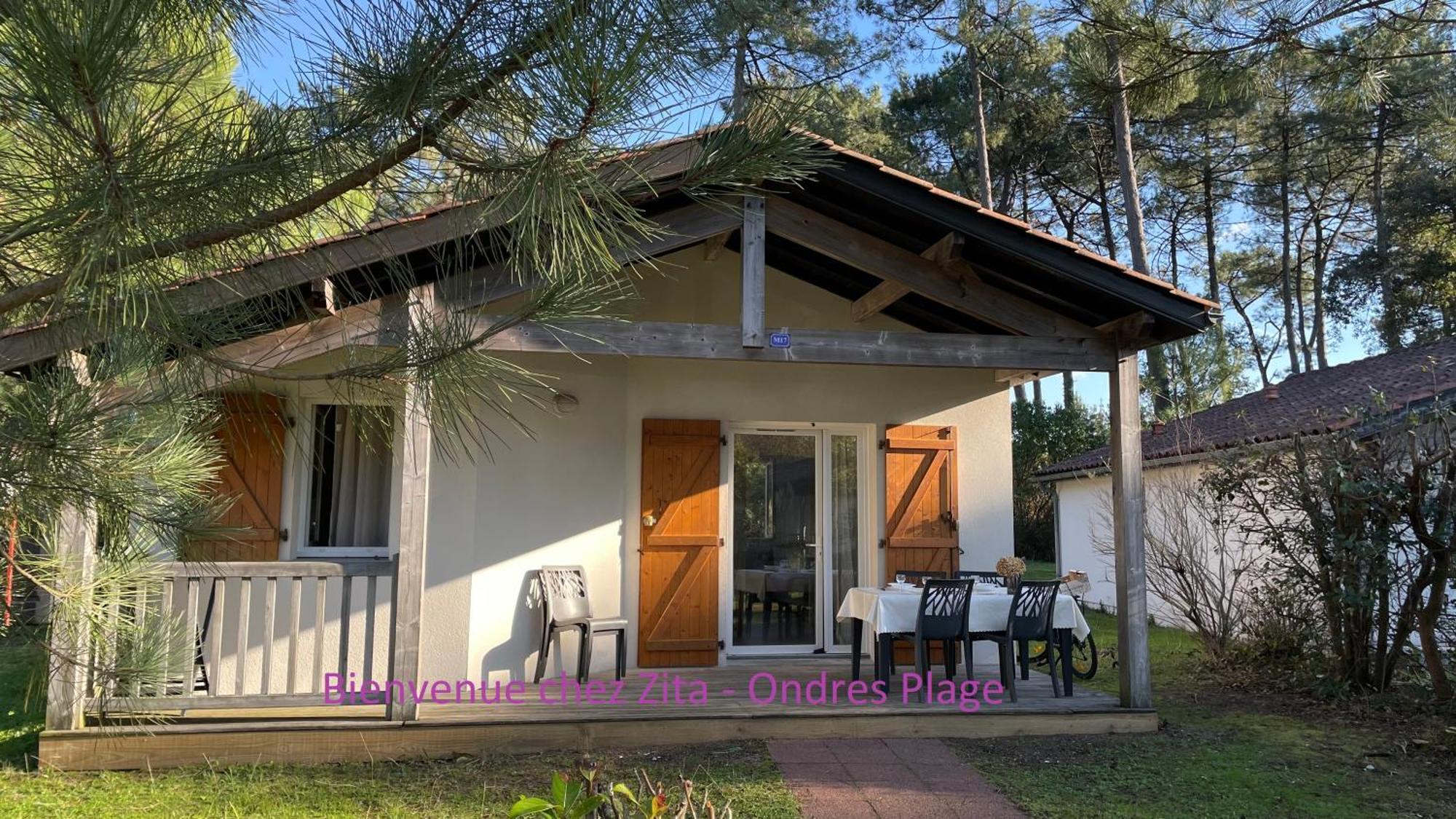 Chalet Paisible A La Plage, Piscine Et Tennis Ondres Exterior photo